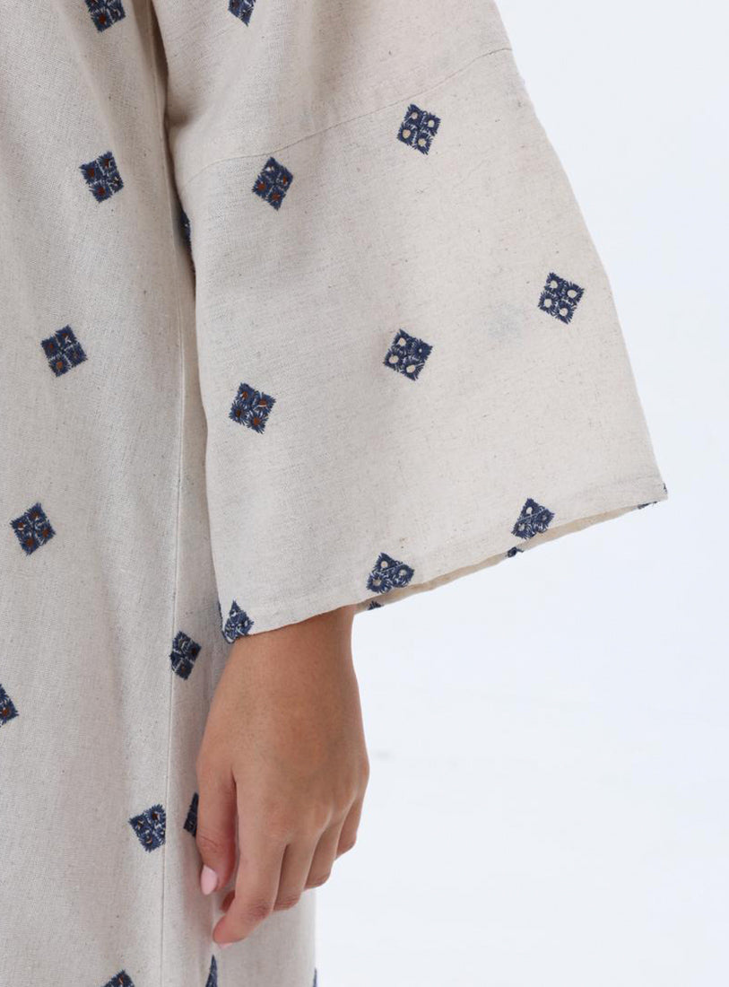Red & Blue Embroidered