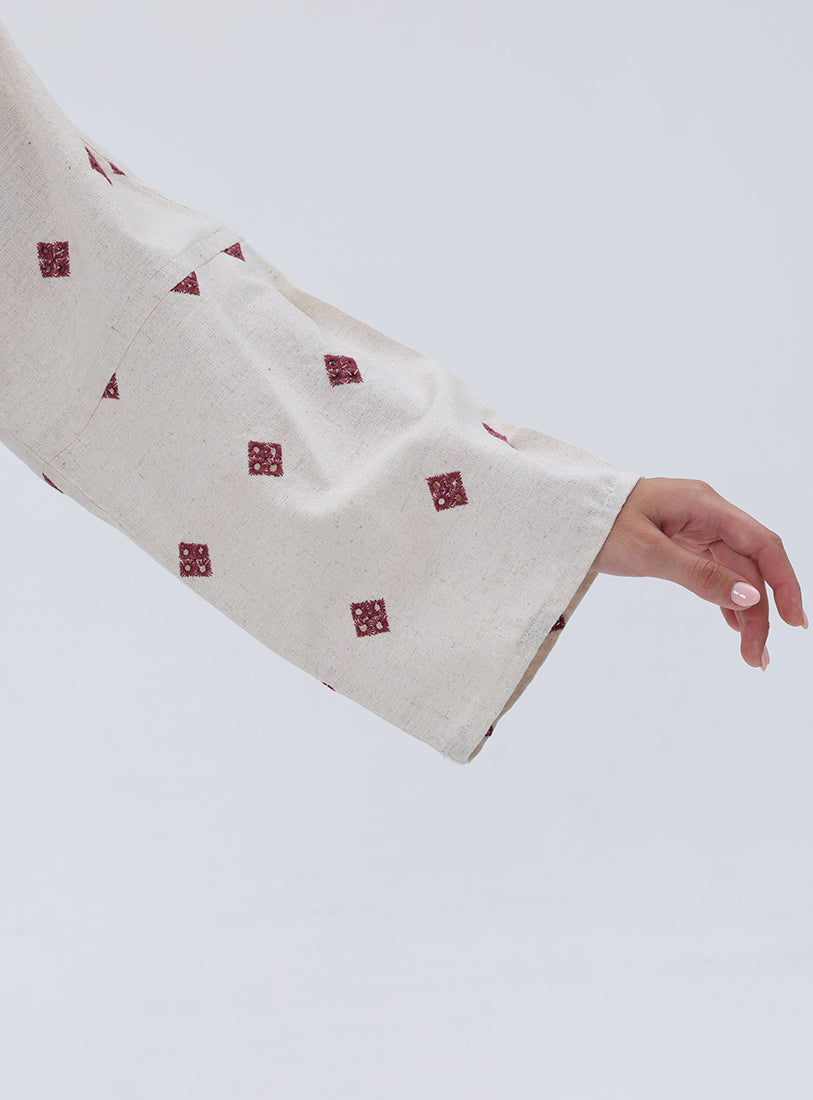 Red & Blue Embroidered
