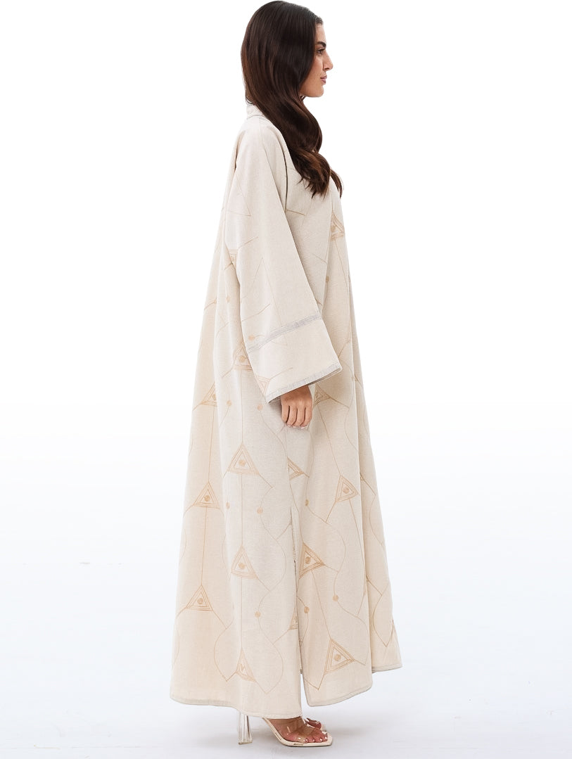 Embroidered Kaftan V Neck