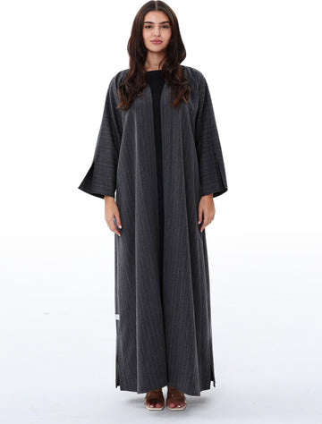 Grey Studded Abaya