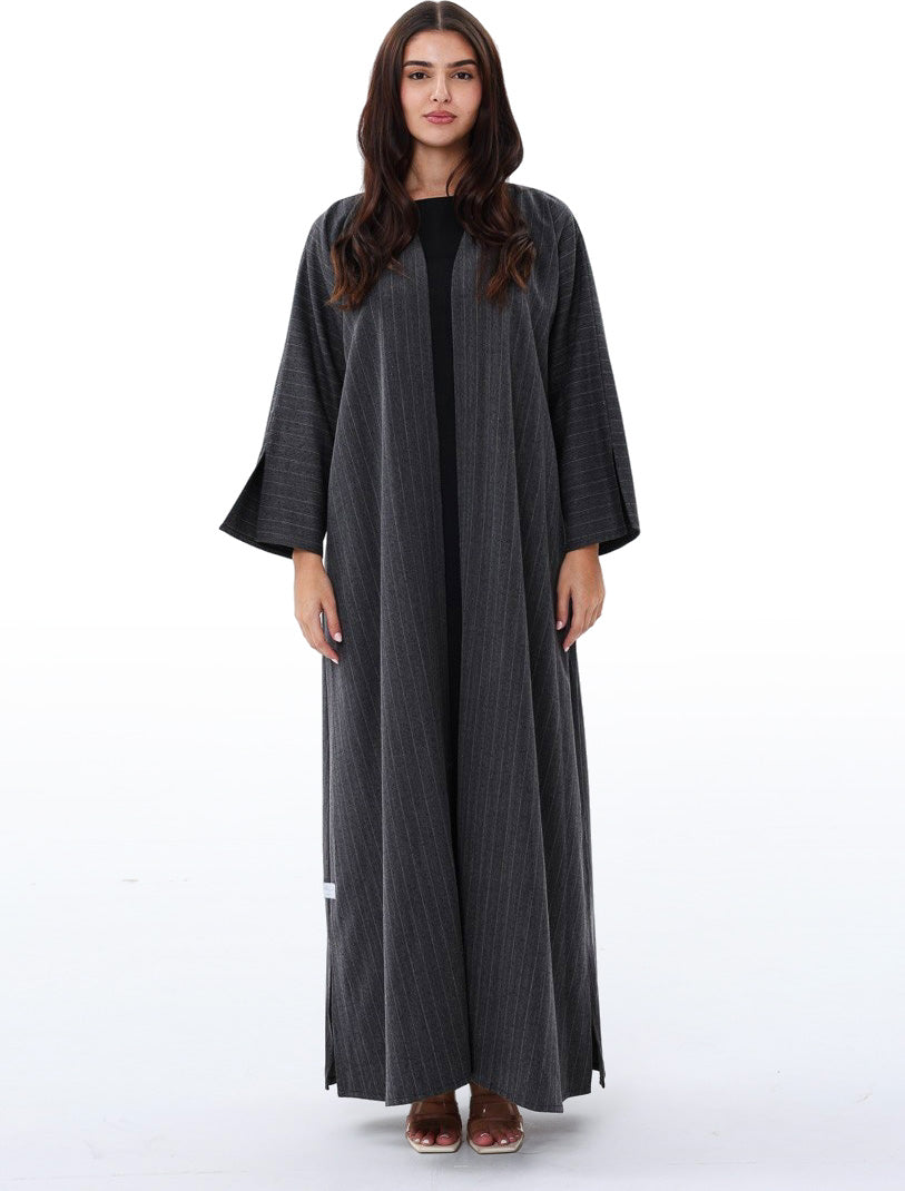 Grey Studded Abaya