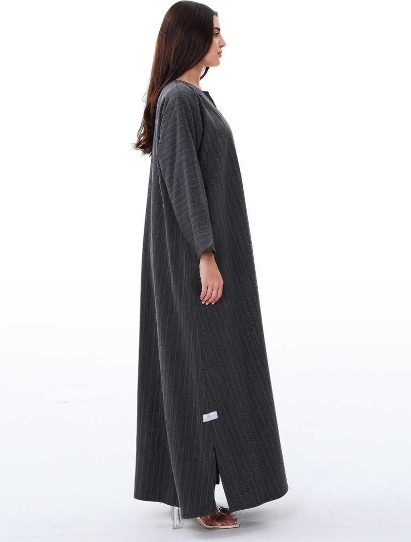 Grey Studded Abaya
