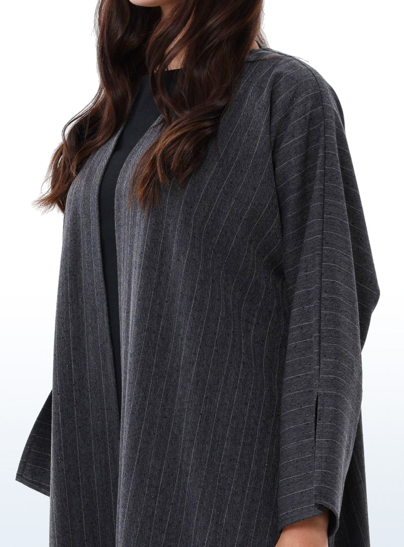 Grey Studded Abaya
