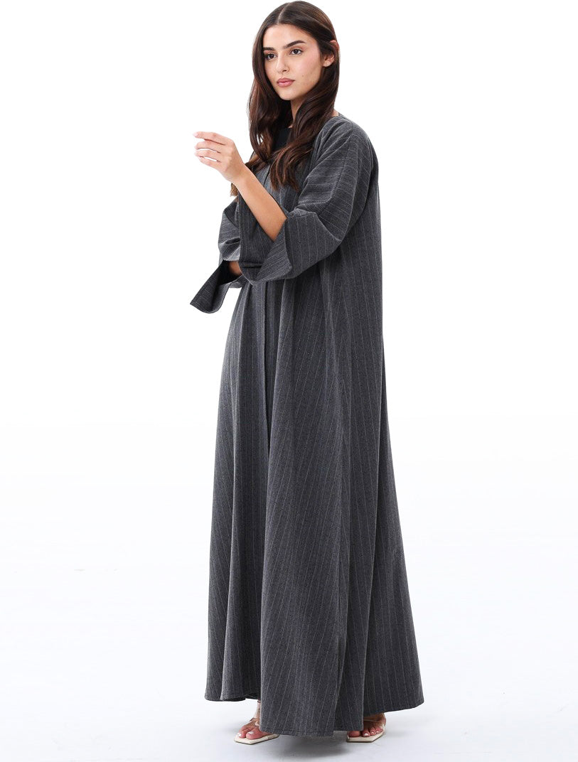 Grey Studded Abaya