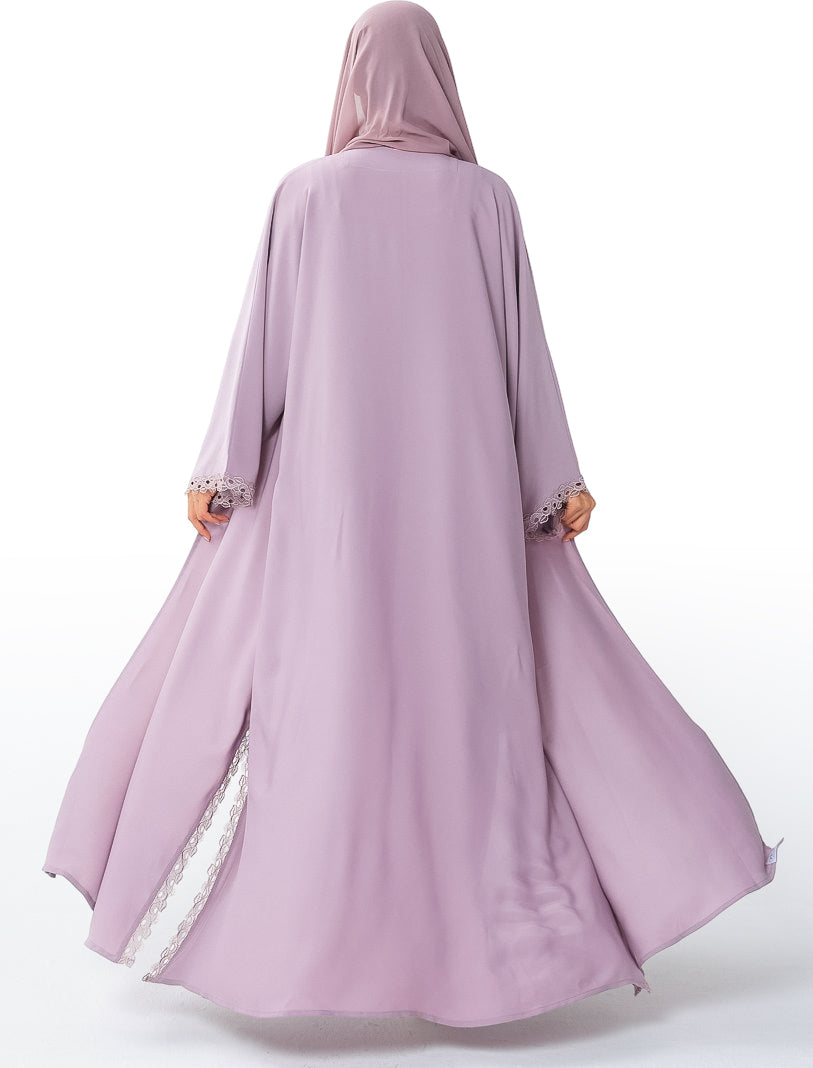 Light Purple Hues With Lace