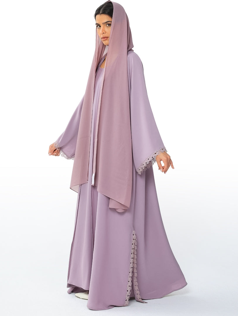 Light Purple Hues With Lace