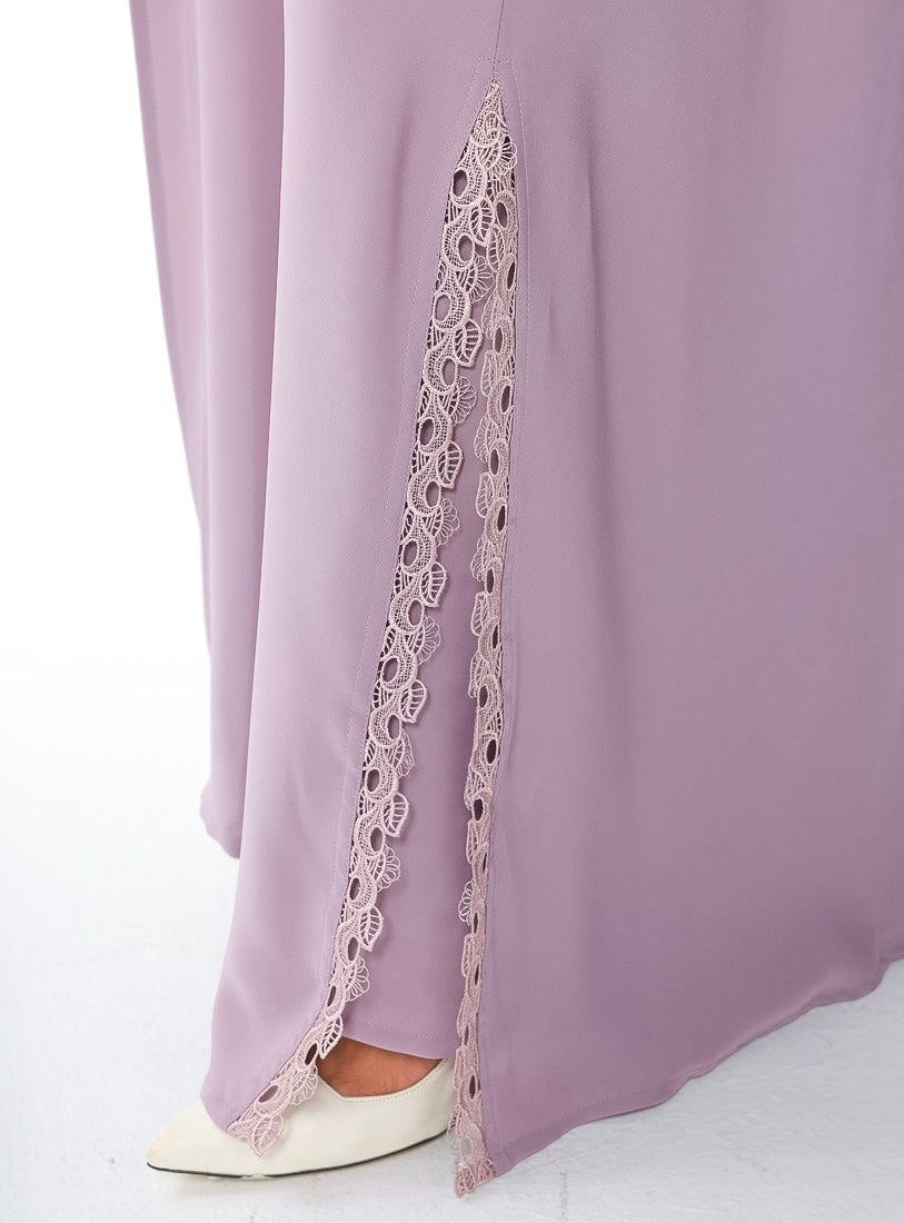 Light Purple Hues With Lace