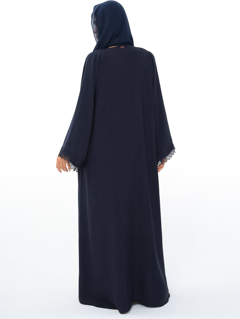 Navy Blue Hues With Lace