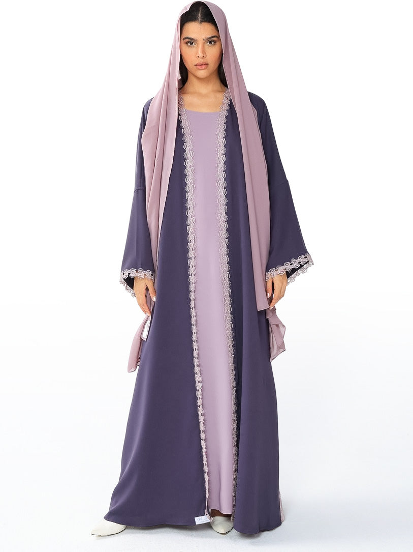 Purple Hues With Lace