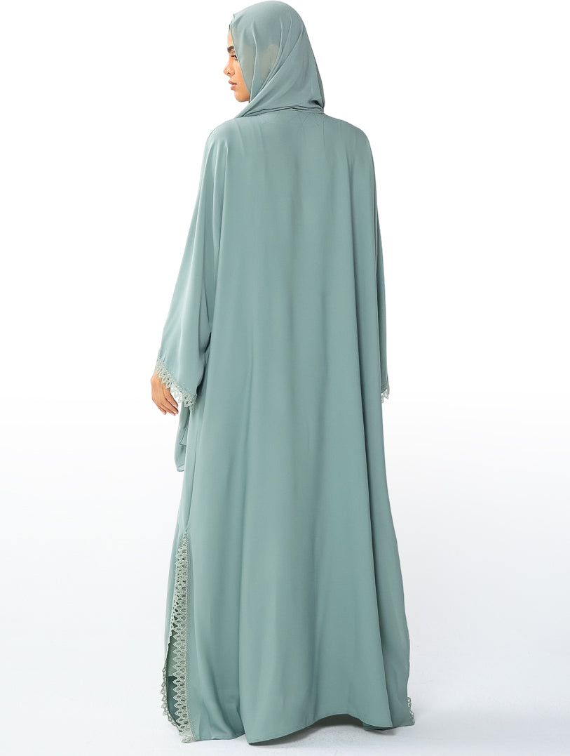 Pistachio Hues With Lace