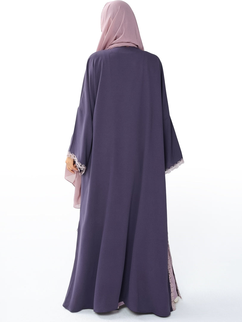 Purple Hues With Lace