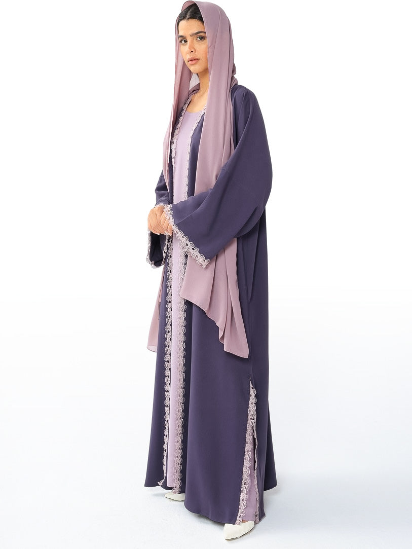 Purple Hues With Lace