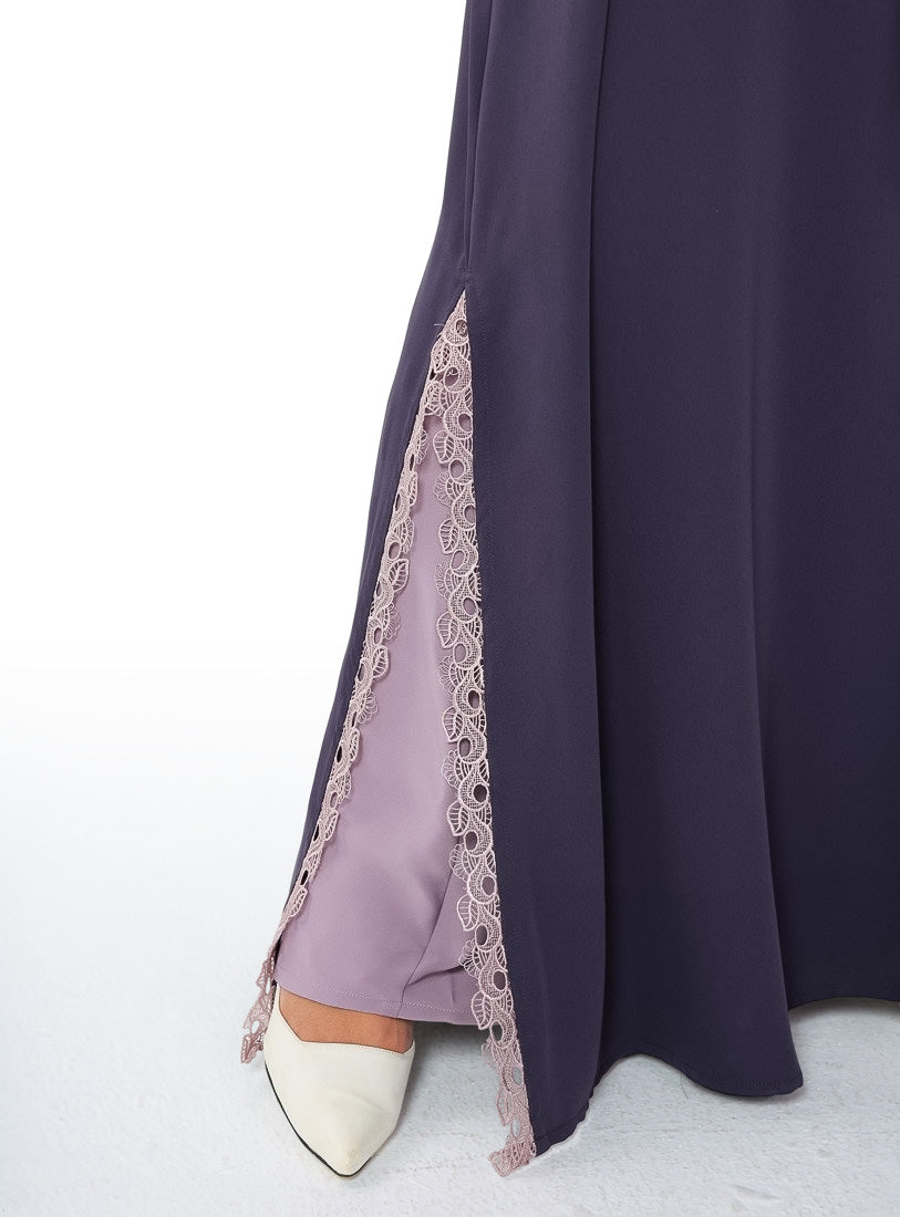 Purple Hues With Lace